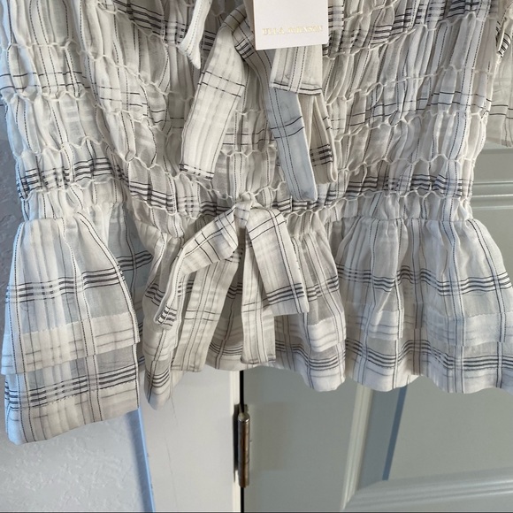 Ulla Johnson NWT Camille Ruffle Bow Tank Blouse - Picture 6 of 7